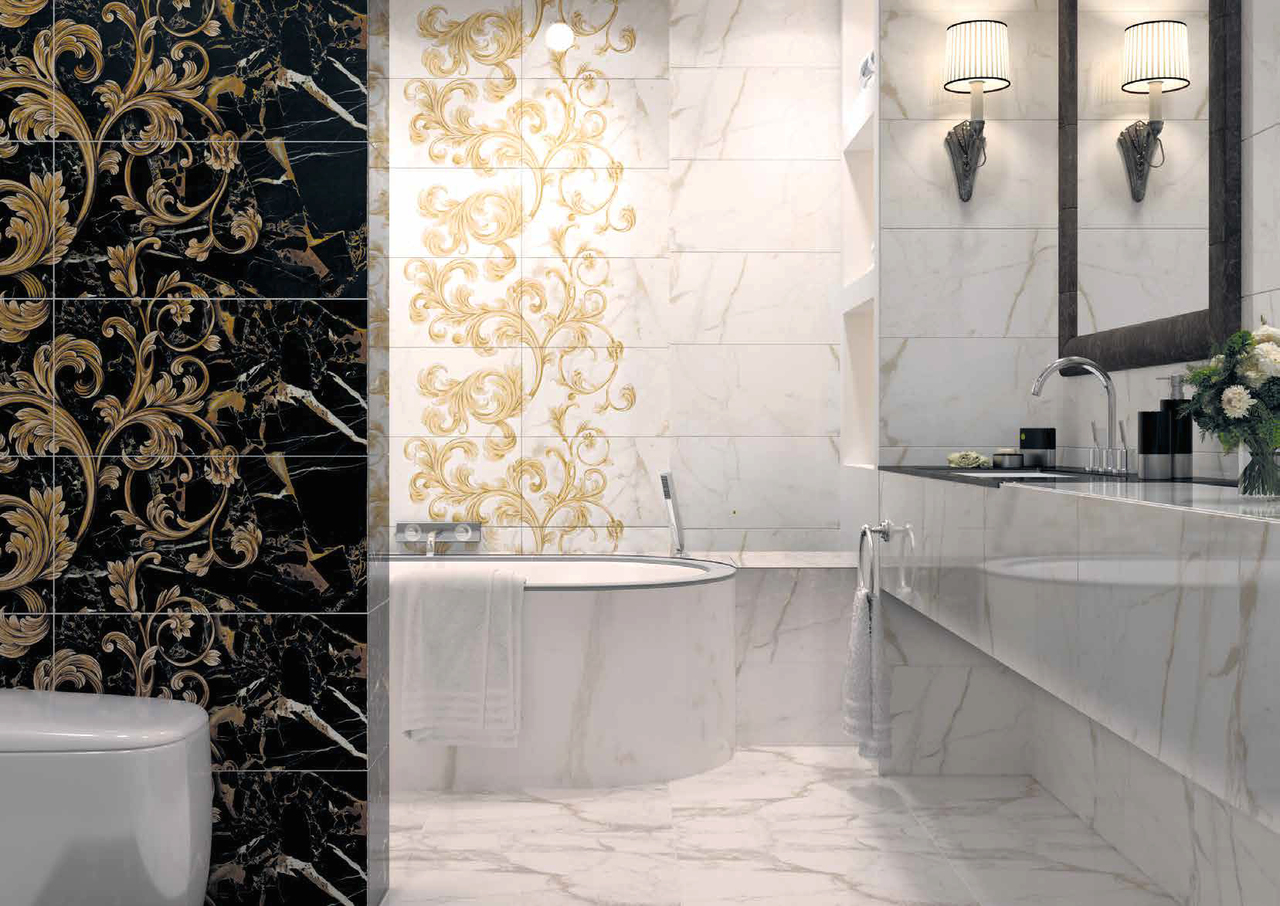 Плитка настенная Saint Laurent белый 300x600x9 Golden Tile - Зображення 9c19a-saint-laurent.jpg