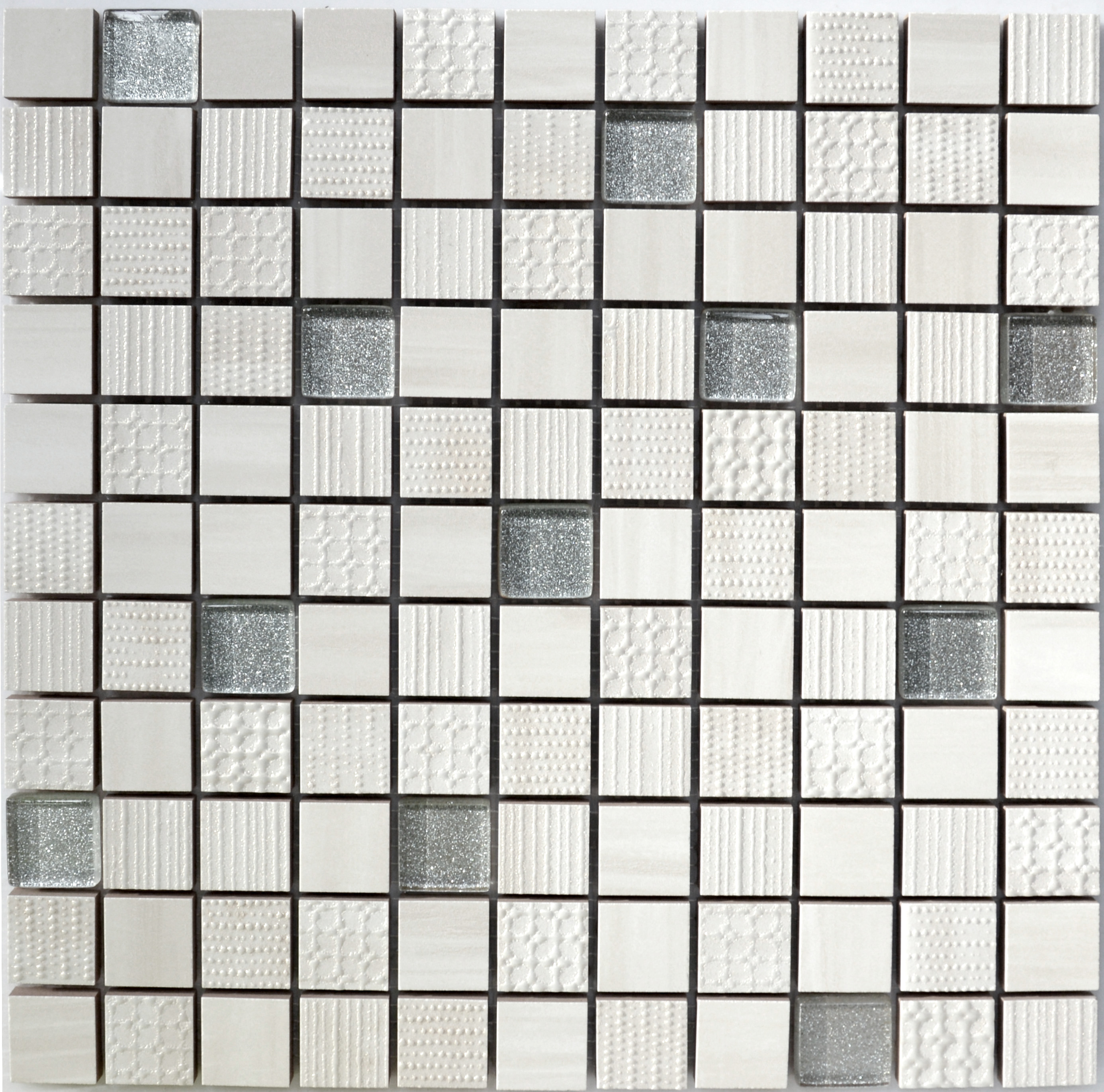 Мозаика СМ 3043 С2 Cream-Silver 300x300x9 Котто Керамика - Зображення