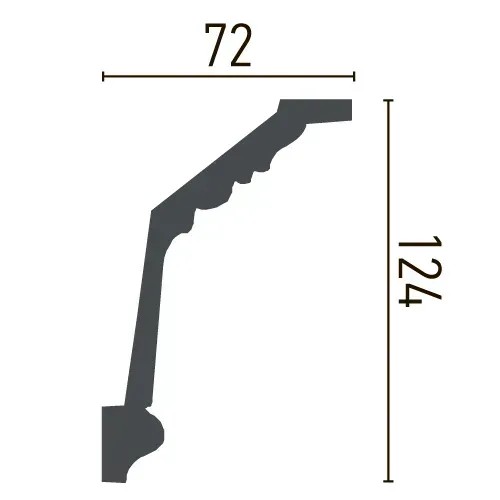 Карниз поліуретановий Gaudi Decor (C 121 Flexi), ELITE DECOR - Зображення ATUI6W1_C_121_Flexi-.jpg