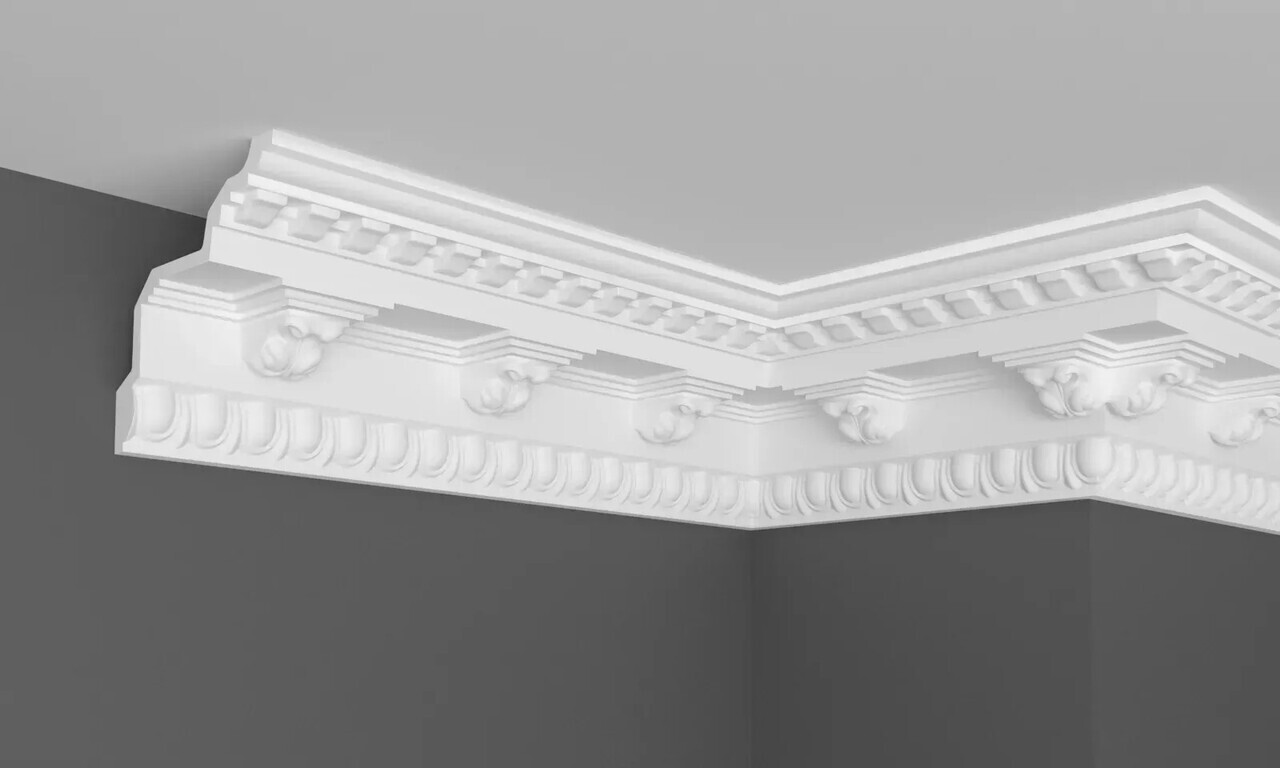Карниз поліуретановий Gaudi Decor (C 131), ELITE DECOR - Зображення ATUI6W1_C_131.jpg