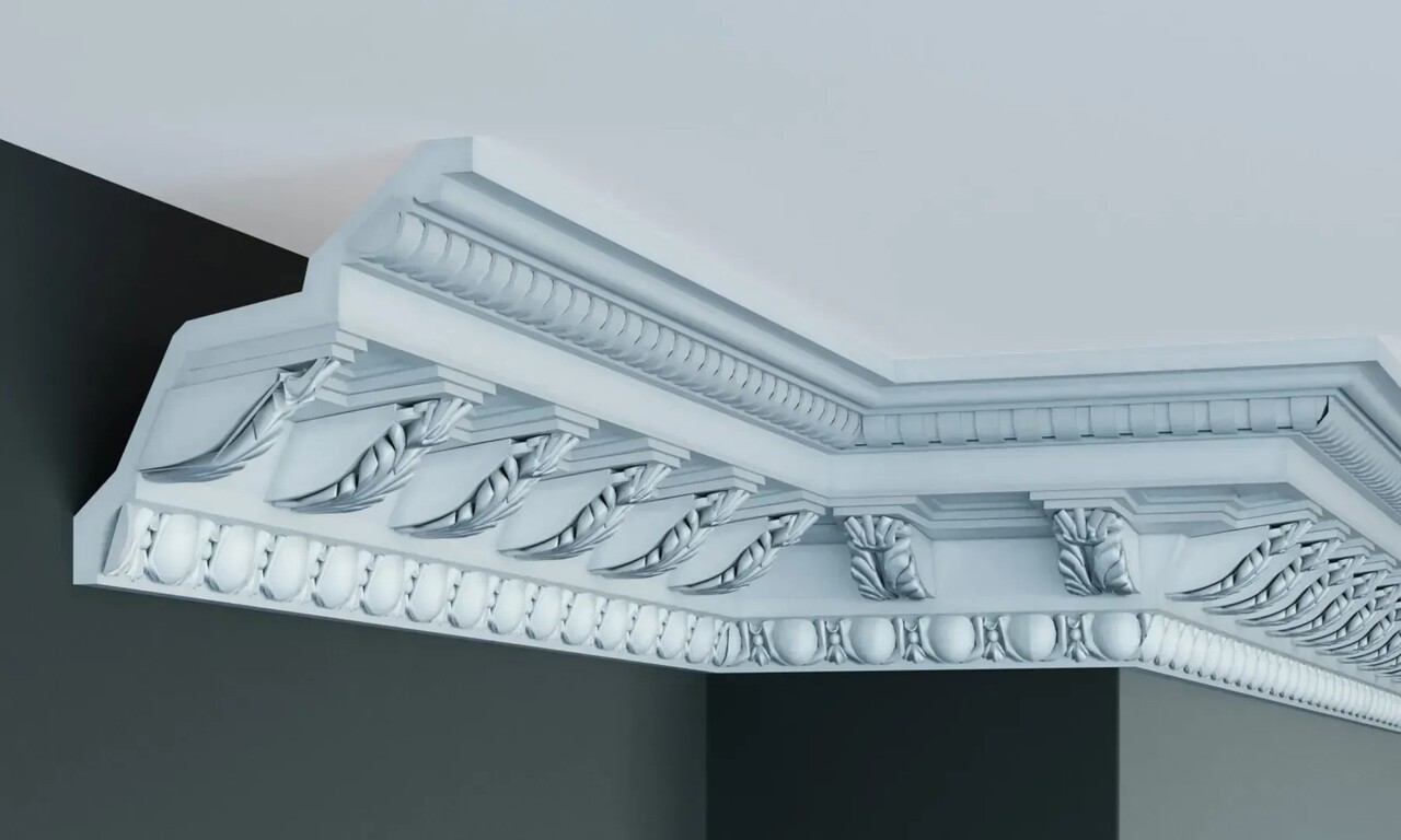 Карниз поліуретановий Gaudi Decor (C 919), ELITE DECOR - Зображення ATUI6W1_C_919.jpg