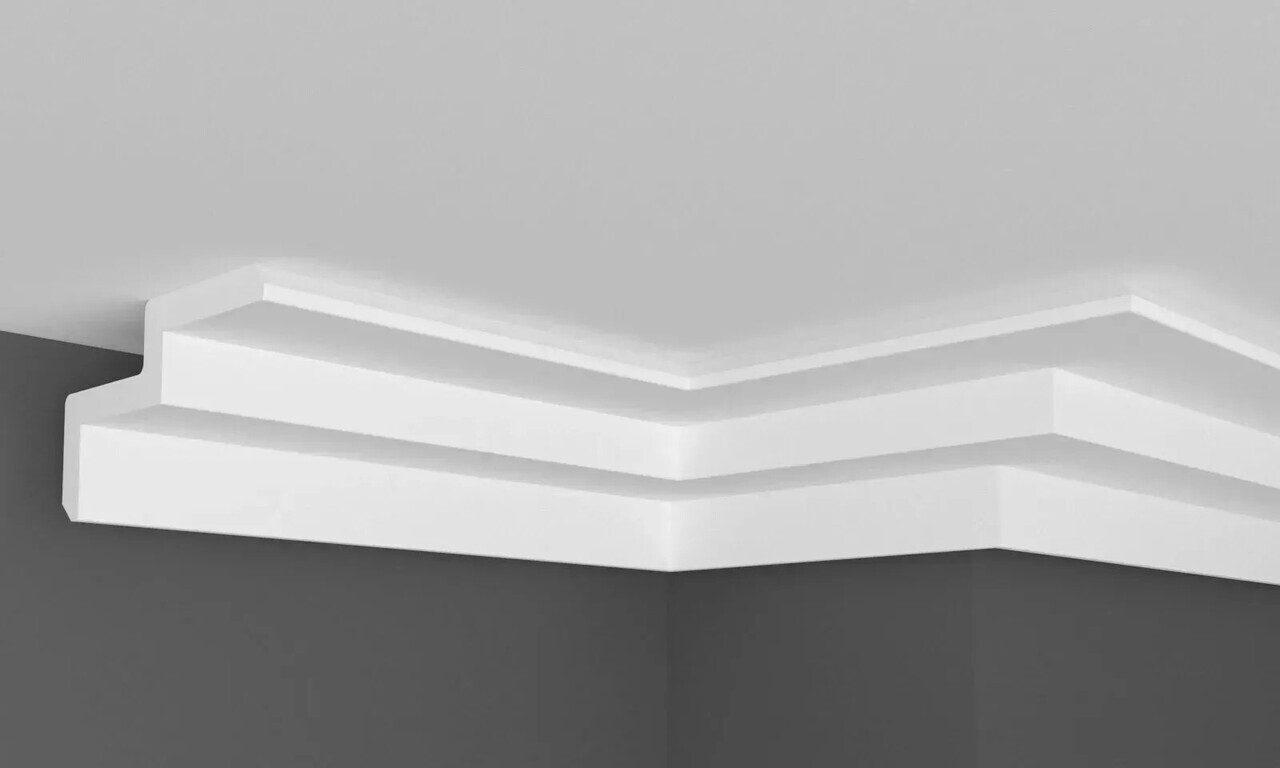 Карниз поліуретановий Gaudi Decor (C 968 Flexi), ELITE DECOR - Зображення ATUI6W1_C_968_Flexi.jpg