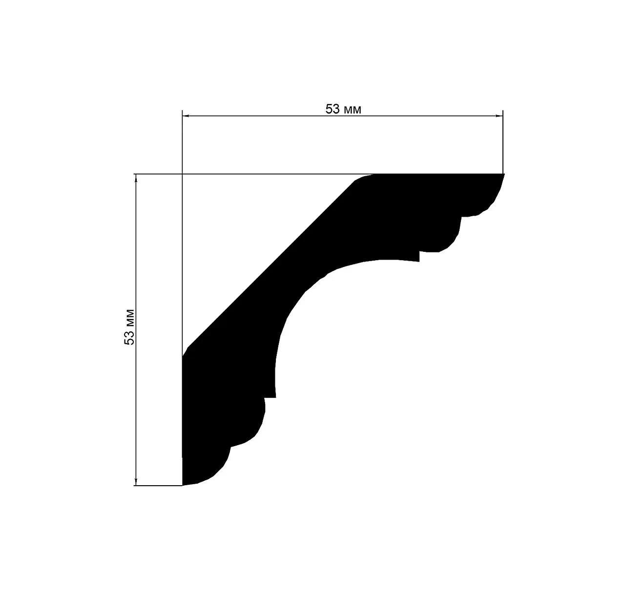 Карниз поліуретановий Gaudi Decor (P 210 Flexi), ELITE DECOR - Зображення ATUI6W1_P_210_Flexi-.jpg