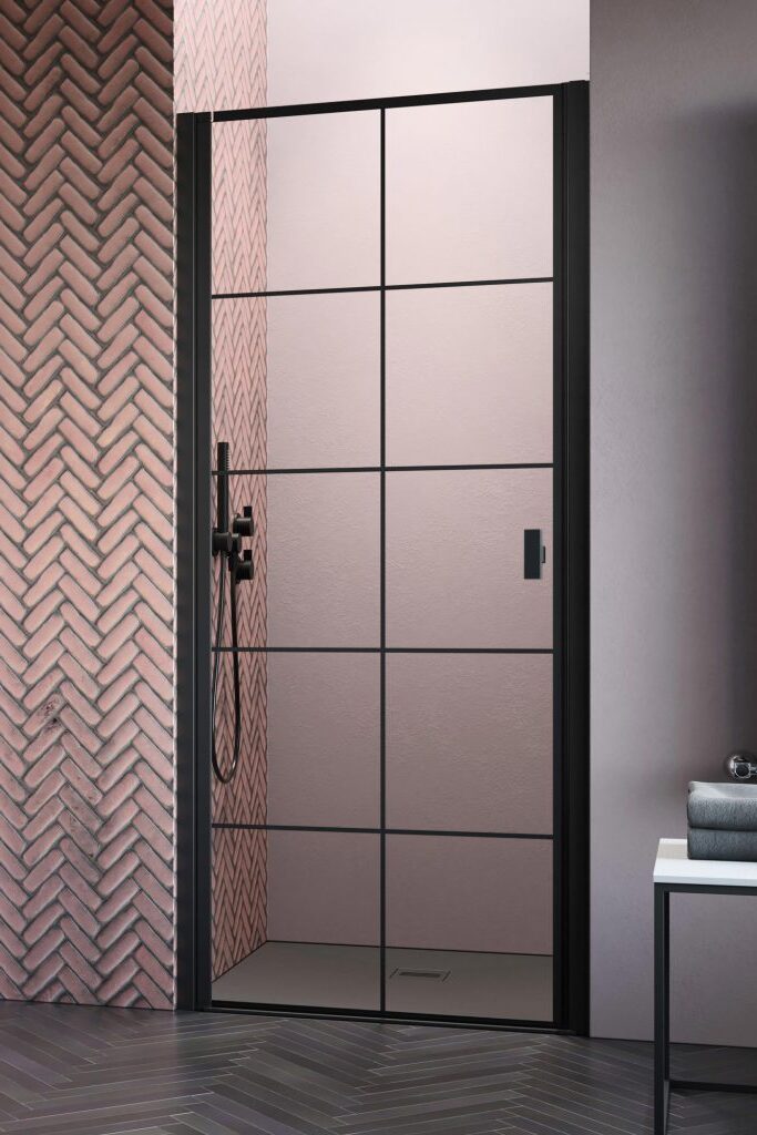 Душові двері NES Black DWJ I 90 Factory ліві RADAWAY - Зображення