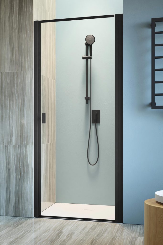 Душові двері NES Black DWJ I 70 Frame праві RADAWAY - Зображення BLACK-NES-DWJ-I-Frame.jpg