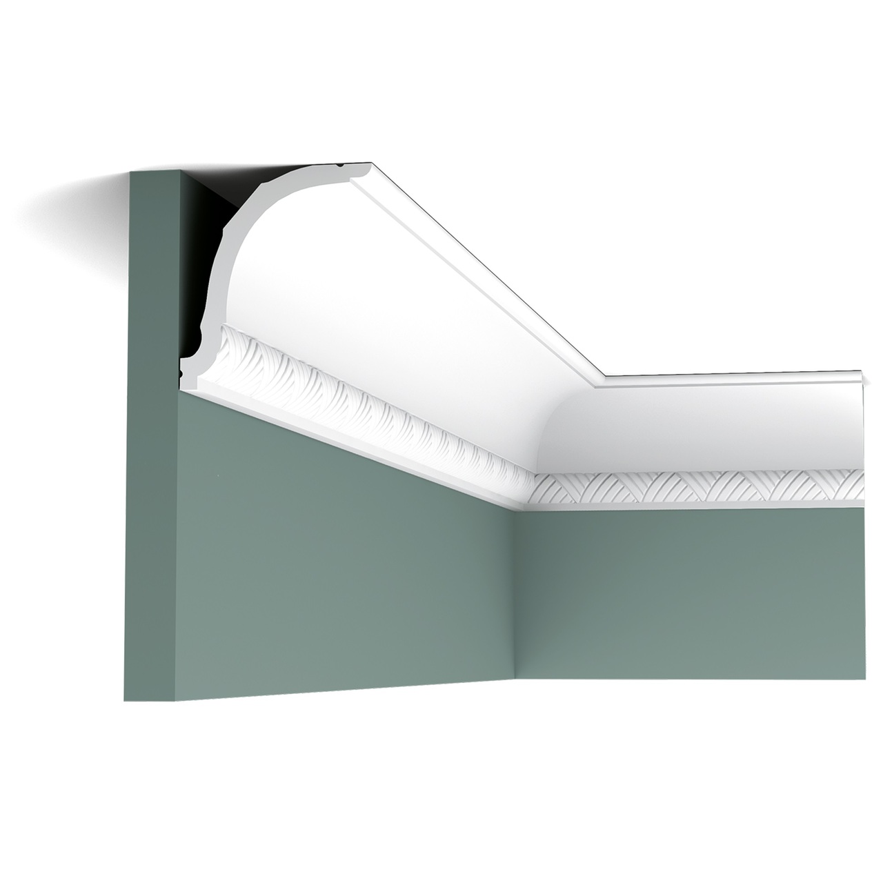 Карниз поліуретановий (C402F), Orac Decor - Зображення C402F.jpg