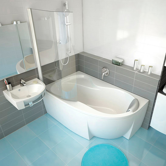 Ванна асиметрична ліва ROSA 95 160x95, RAVAK - Зображення C551000000-3.jpg