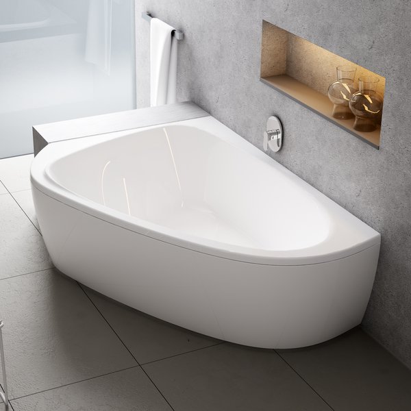 Ванна асиметрична ліва LOVE STORY II 196x139, RAVAK - Зображення C751000000-1.jpg