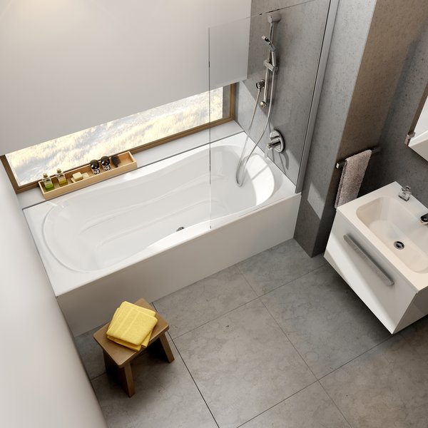 Ванна прямокутна CAMPANULA II 170x75, RAVAK - Зображення CA21000000-1.jpg