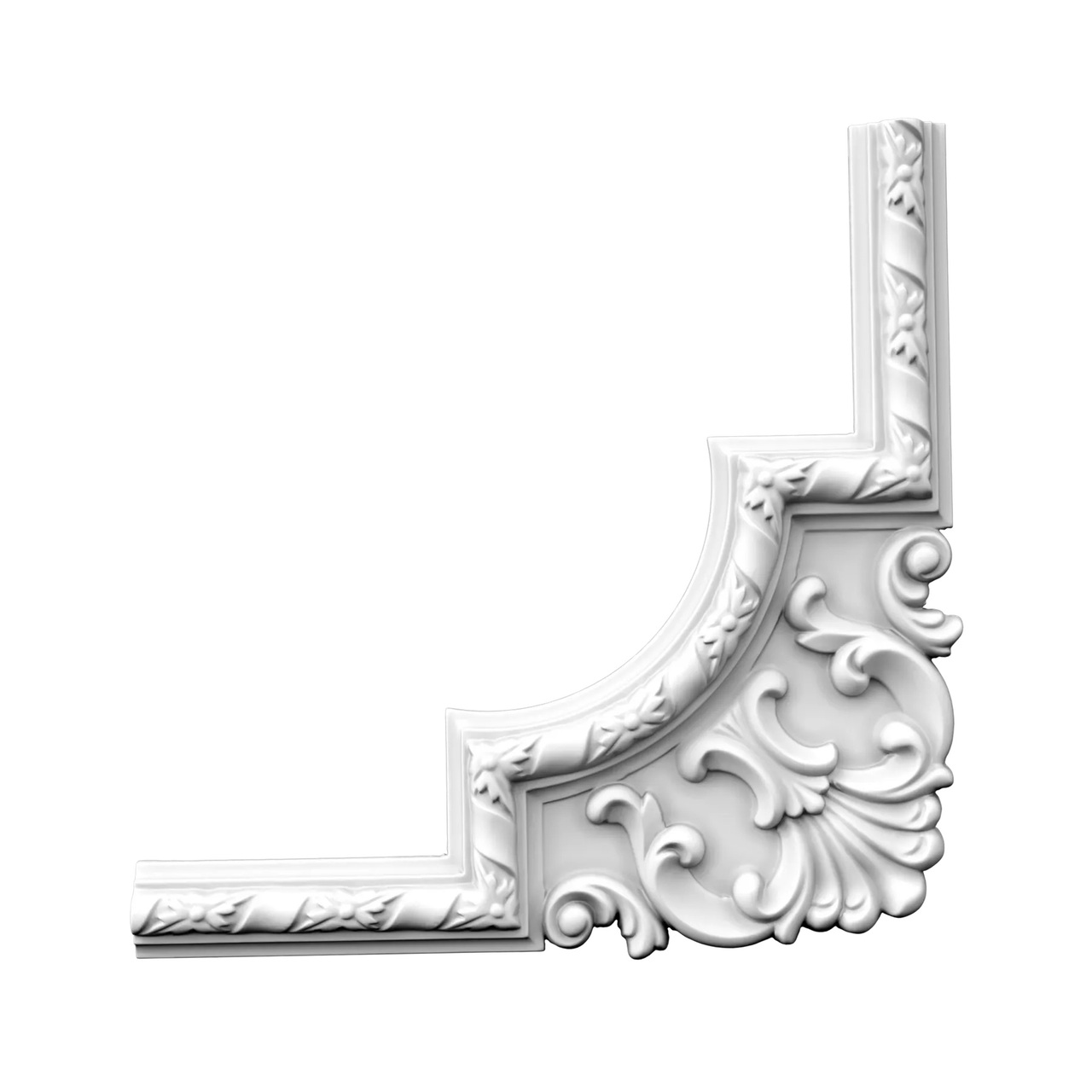 Угловой элемент молдинга полиуретановый Gaudi Decor (CF 3010C), ELITE DECOR - Зображення