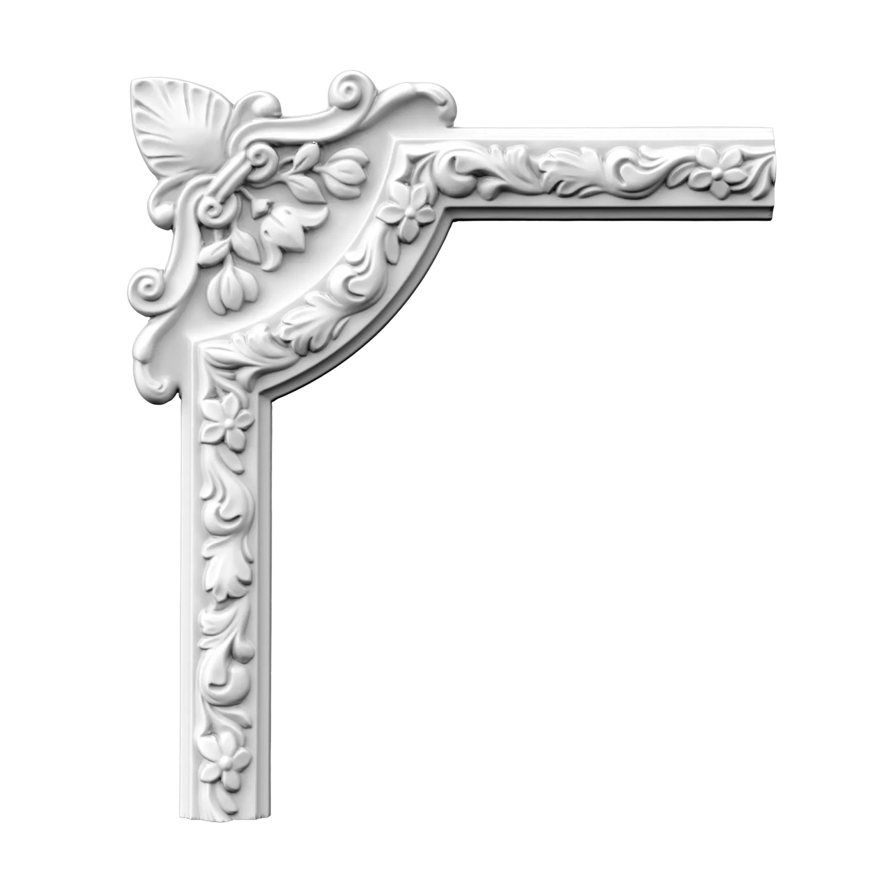 Кутовий елемент молдинга поліуретановий Gaudi Decor (CF 605A), ELITE DECOR - Зображення