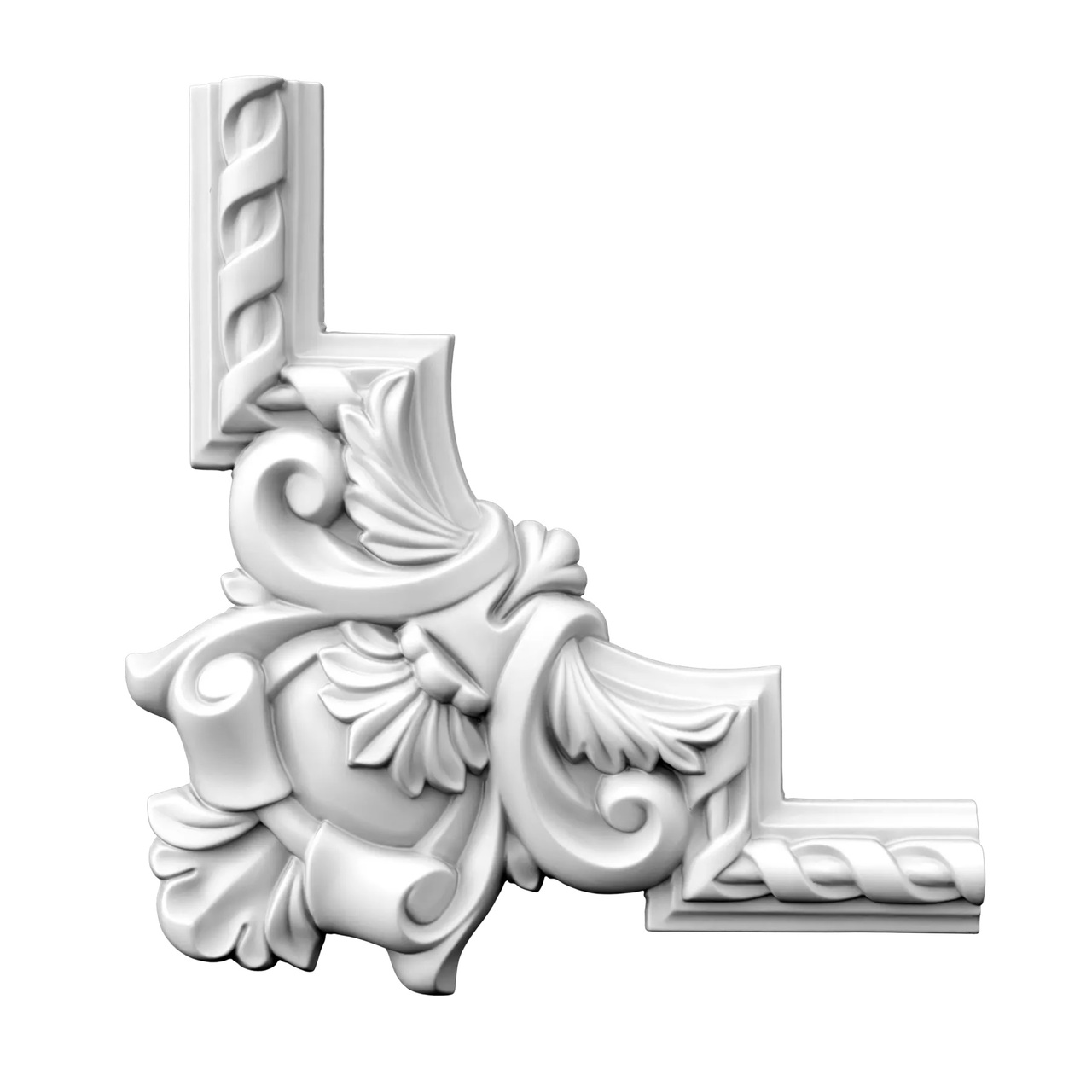 Угловой элемент молдинга полиуретановый Gaudi Decor (CF 607B), ELITE DECOR - Зображення CF_607B.jpg