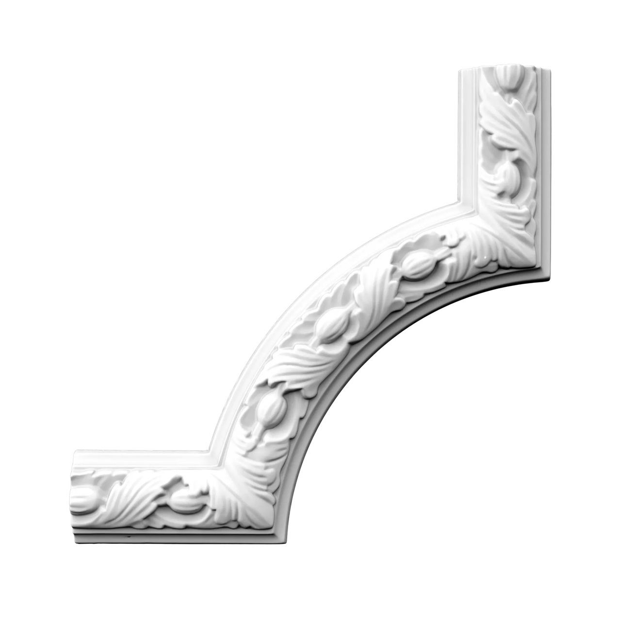 Угловой элемент молдинга полиуретановый Gaudi Decor (CF 620A), ELITE DECOR - Зображення