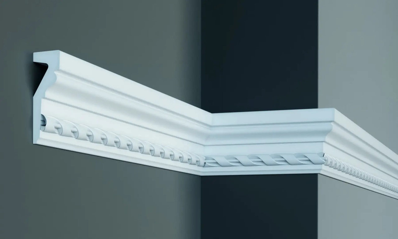 Молдинг с полиуретановым орнаментом Gaudi Decor (CR 137 Flexi), ELITE DECOR - Зображення