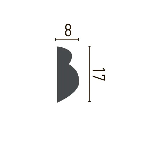 Молдинг з орнаментом поліуретановий Gaudi Decor (CR 3100 Flexi), ELITE DECOR - Зображення CR_3100_Flexi-.jpg