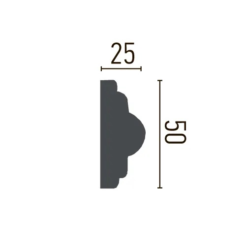 Молдинг з орнаментом поліуретановий Gaudi Decor (CR 605), ELITE DECOR - Зображення CR_605-.jpg