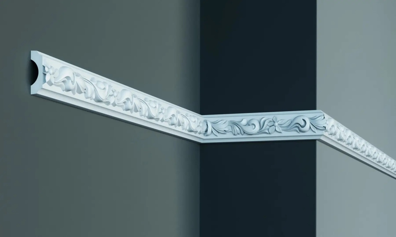 Молдинг с полиуретановым орнаментом Gaudi Decor (CR 605 Flexi), ELITE DECOR - Зображення CR_605_Flexi.jpg