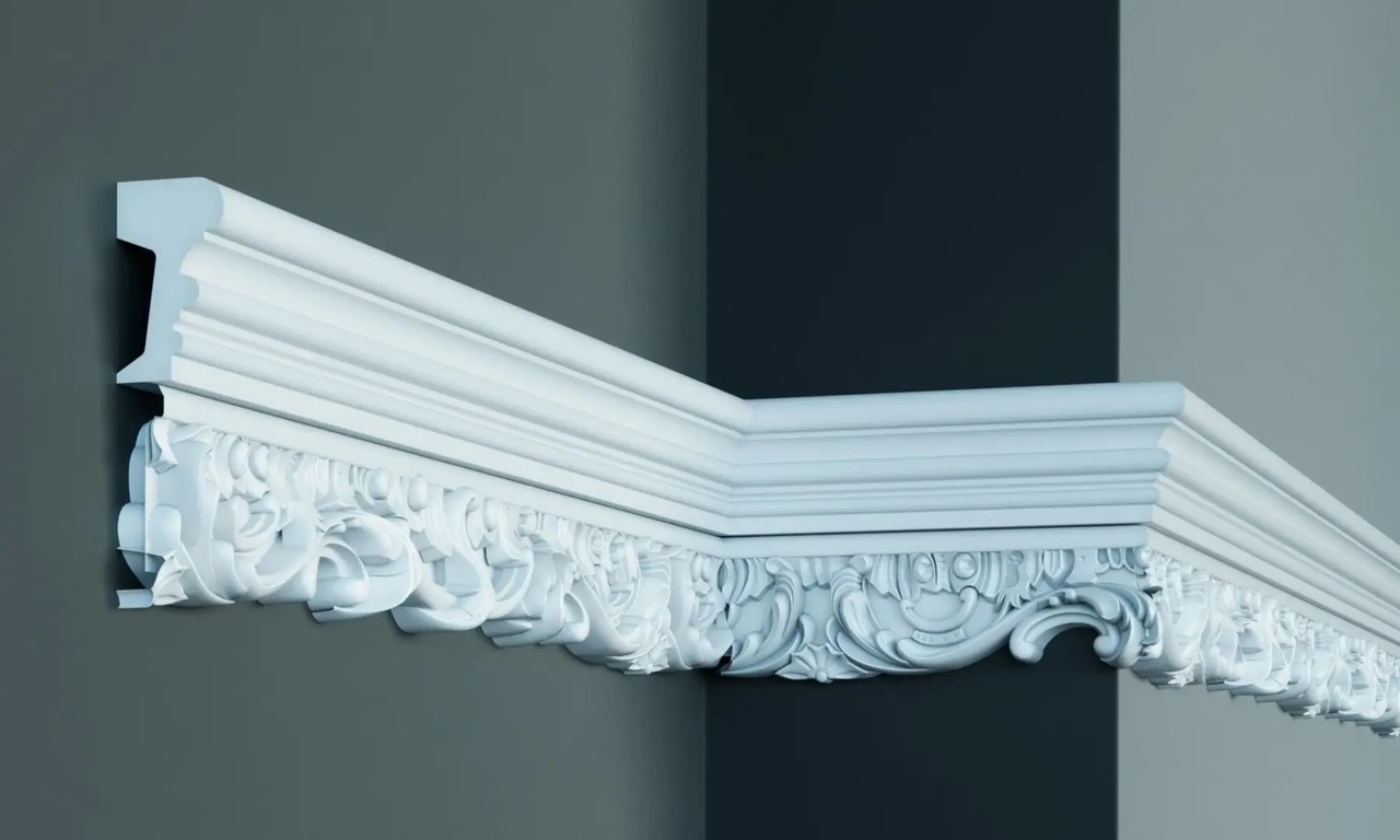 Молдинг с полиуретановым орнаментом Gaudi Decor (CR 608), ELITE DECOR - Зображення