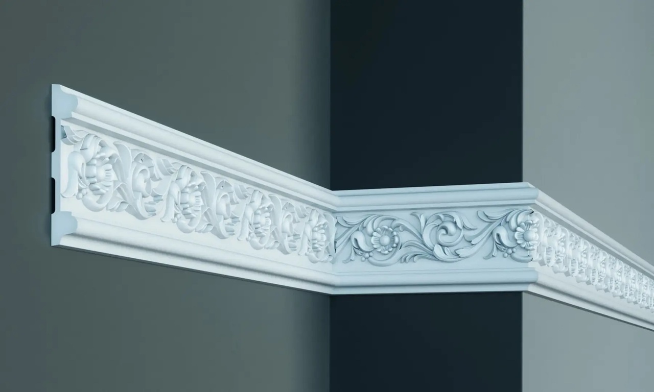 Молдинг с полиуретановым орнаментом Gaudi Decor (CR 632Flexi), ELITE DECOR - Зображення