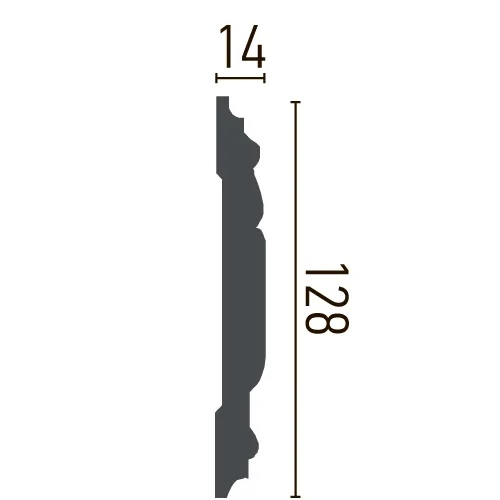 Молдинг з орнаментом поліуретановий Gaudi Decor (CR 646), ELITE DECOR - Зображення CR_646-.jpg