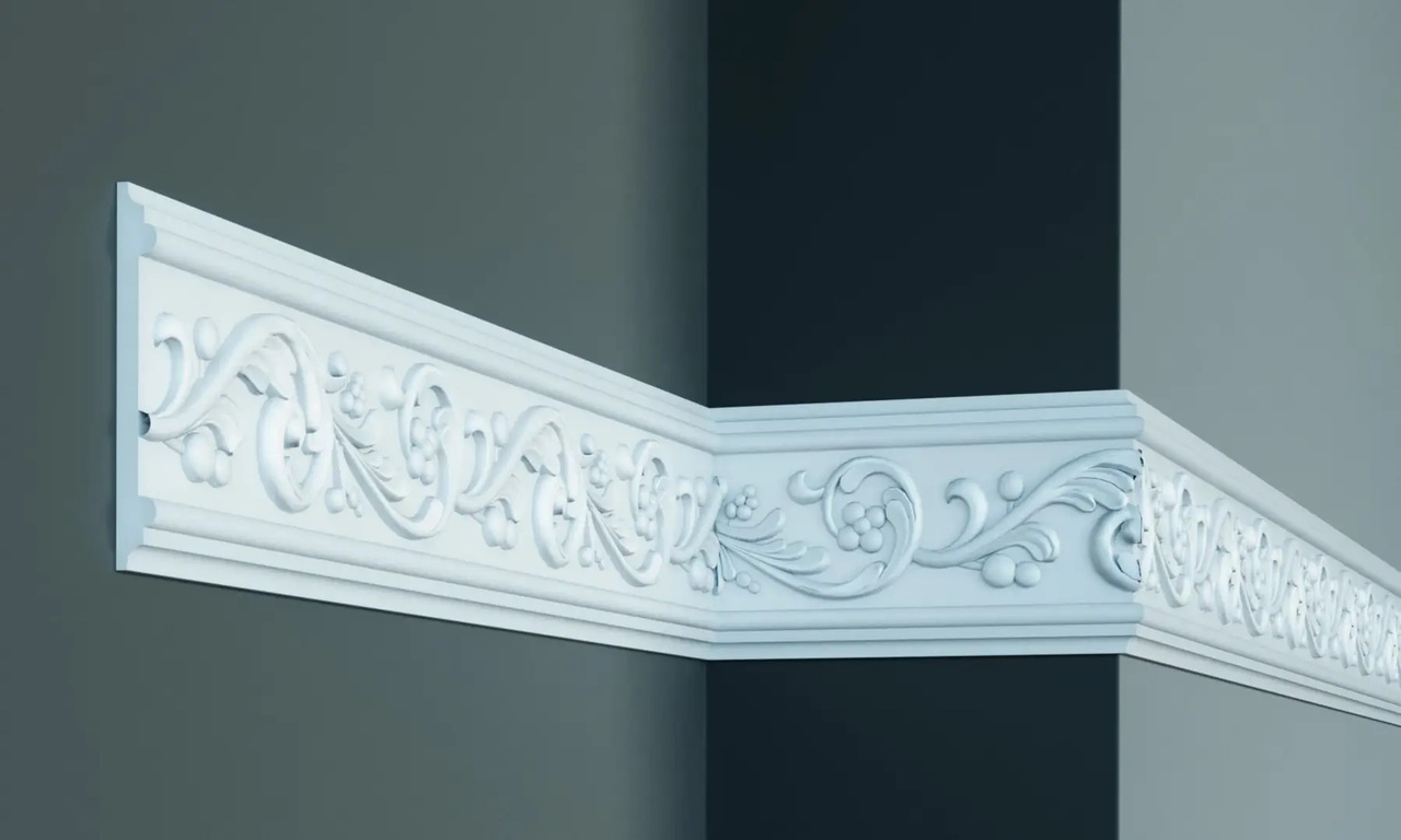 Молдинг с полиуретановым орнаментом Gaudi Decor (CR 646 Flexi), ELITE DECOR - Зображення