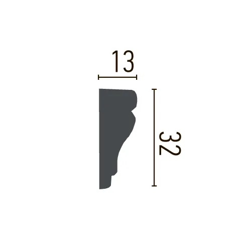 Молдинг з орнаментом поліуретановий Gaudi Decor (CR 685 Flexi), ELITE DECOR - Зображення CR_685_Flexi-.jpg