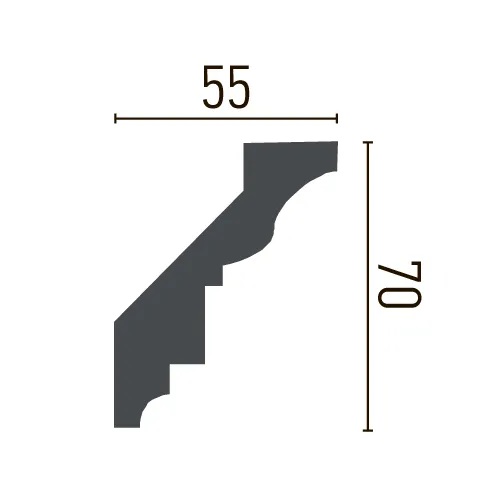 Карниз полиуретановый Gaudi Decor (С 1008), ELITE DECOR - Зображення C_1008-.jpg