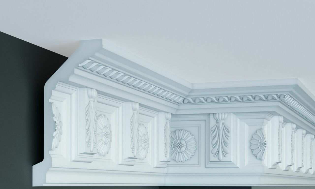 Карниз полиуретановый Gaudi Decor (С 101), ELITE DECOR - Зображення