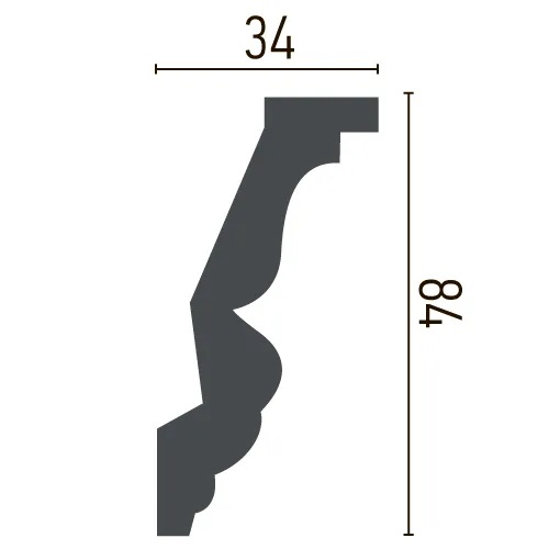 Карниз полиуретановый Gaudi Decor (C 1013), ELITE DECOR - Зображення C_1013-.jpg