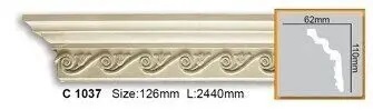 Карниз полиуретановый Gaudi Decor (C 1037 Flexi), ELITE DECOR - Зображення