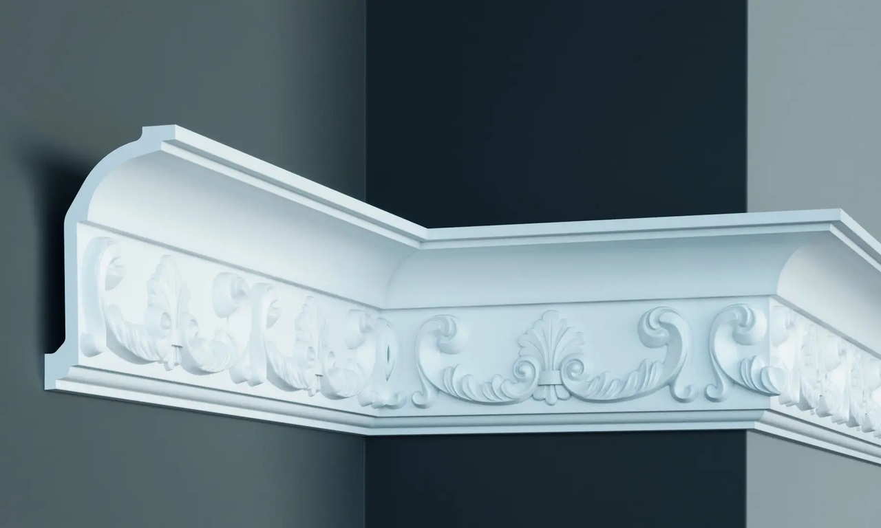 Карниз полиуретановый Gaudi Decor (C 1049), ELITE DECOR - Зображення