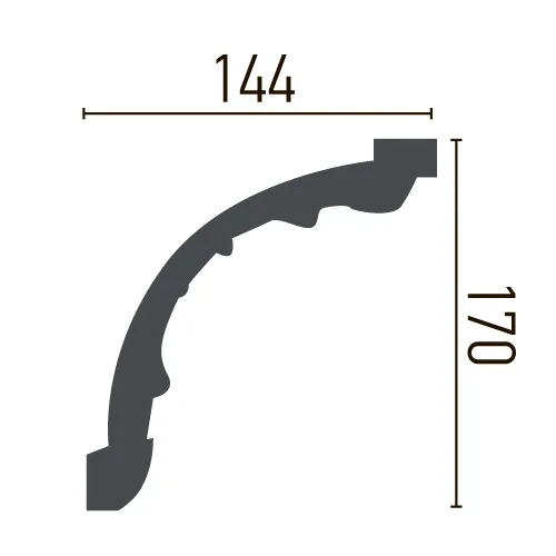 Карниз поліуретановий Gaudi Decor (C 1061), ELITE DECOR - Зображення C_1061-.jpg