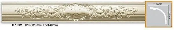 Карниз полиуретановый Gaudi Decor (C 1092), ELITE DECOR - Зображення