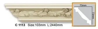 Карниз полиуретановый Gaudi Decor (C 1113), ELITE DECOR - Зображення C_1113.jpg