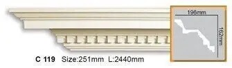 Карниз полиуретановый Gaudi Decor (C 119), ELITE DECOR - Зображення