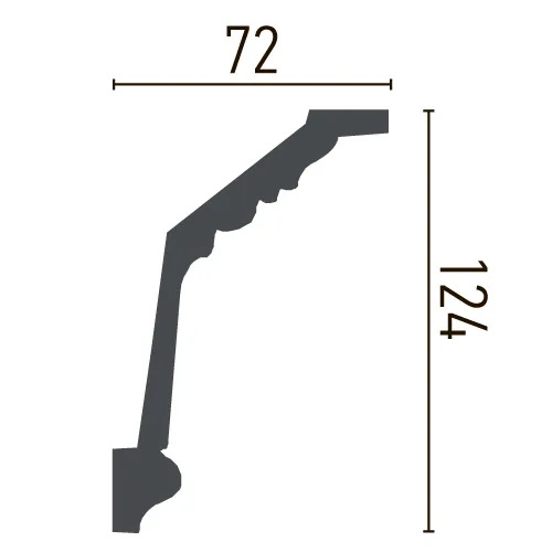 Карниз поліуретановий Gaudi Decor (C 121 Flexi), ELITE DECOR - Зображення C_121_Flexi-.jpg