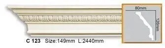 Карниз полиуретановый Gaudi Decor (C 123 Flexi), ELITE DECOR - Зображення C_123_Flexi.jpg