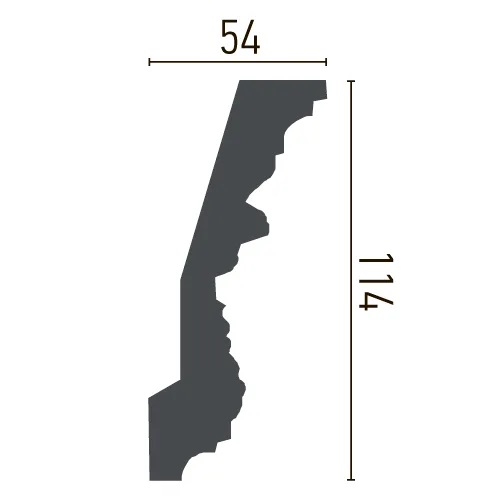 Карниз поліуретановий Gaudi Decor (C 124), ELITE DECOR - Зображення C_124-.jpg