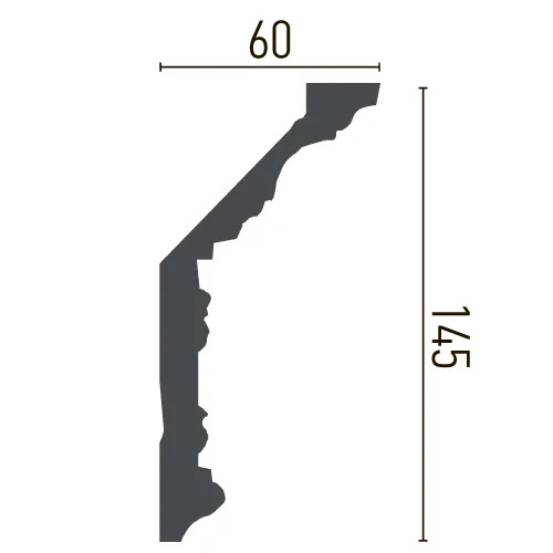 Карниз полиуретановый Gaudi Decor (C 126), ELITE DECOR - Зображення C_126-.jpg