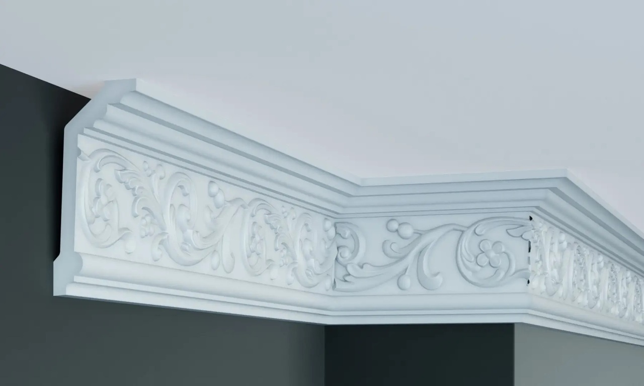 Карниз полиуретановый Gaudi Decor (C 140 Flexi), ELITE DECOR - Зображення