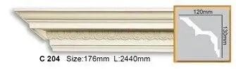 Карниз полиуретановый Gaudi Decor (C 204), ELITE DECOR - Зображення