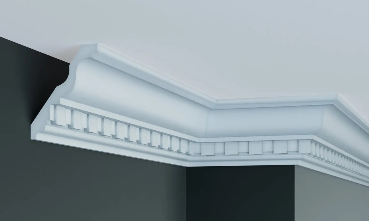 Карниз полиуретановый Gaudi Decor (C 233), ELITE DECOR - Зображення C_233.jpg