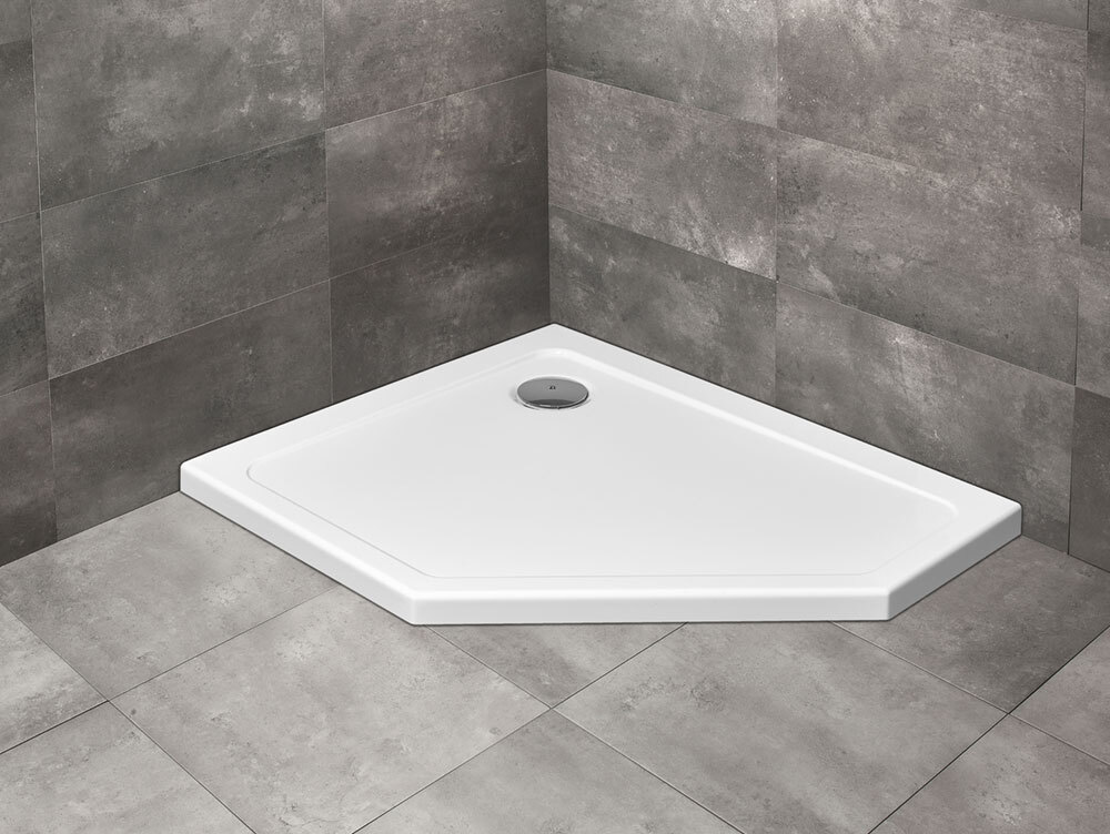Душевой поддон Doros PT E Stone White 100x80 см левый, RADAWAY - Зображення DOROS-PT-E_L.jpg