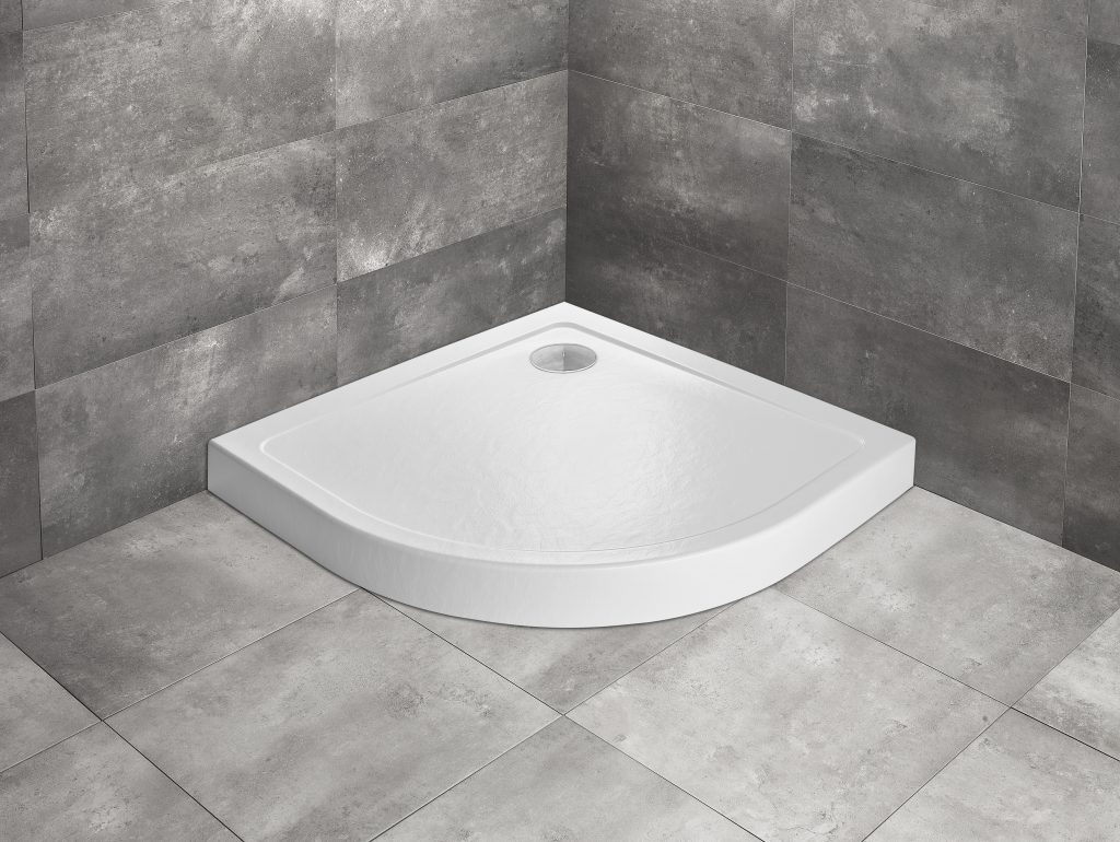 Душовий піддон Doros A Compact Stone White 80x80 см, RADAWAY - Зображення
