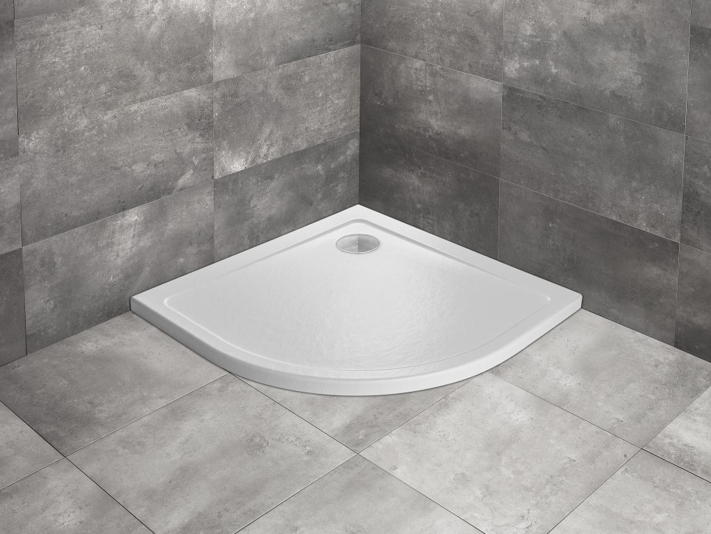 Душовий піддон Doros A Stone White 80x80 см, RADAWAY - Зображення