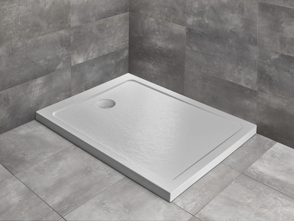 Душовий піддон Doros F Stone White 100x80 см, RADAWAY - Зображення