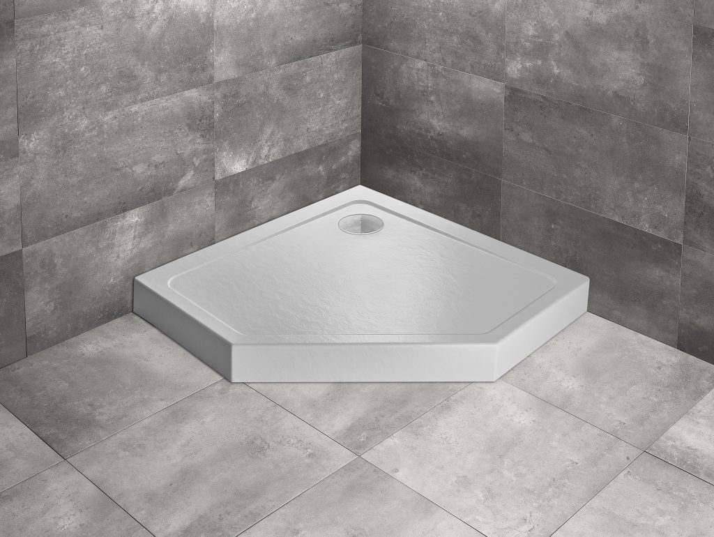 Душовий піддон Doros PT Compact Stone White 90x90 см, RADAWAY - Зображення Doros-PT-Compact-Stone-W.jpg