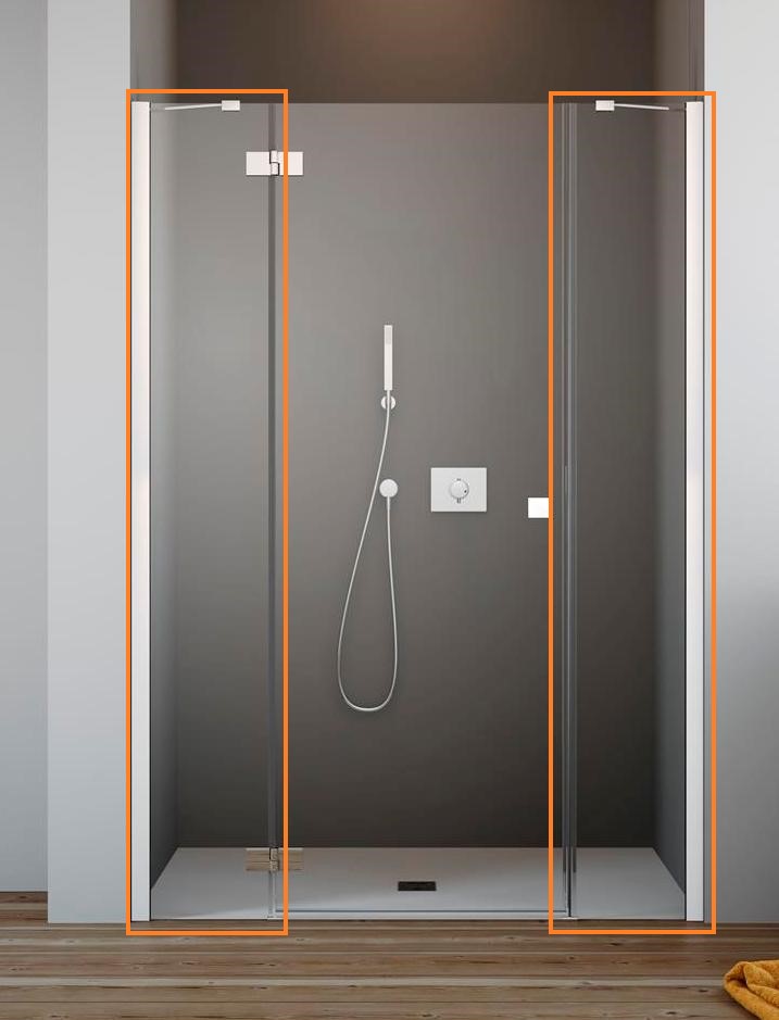 Комплект бокових стінок Essenza New DWJS-Fuenta New DWJS S RADAWAY - Зображення