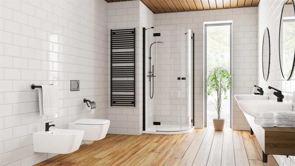 Душевая кабина полукруглая (половина) Essenza New Black PDD 90 левая, RADAWAY - Зображення Essenza-New-PDD-Black_.jpg