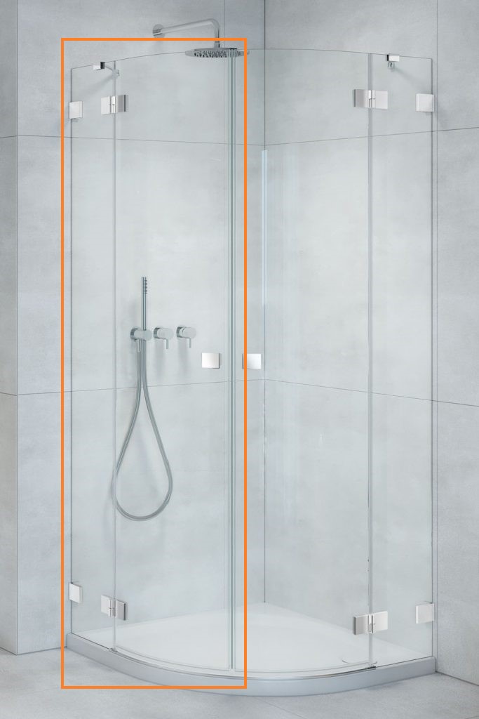 Душова кабіна напівкругла (половина) Essenza Pro PDD 90 ліва, RADAWAY - Зображення Essenza-Pro-PDD_L.jpg